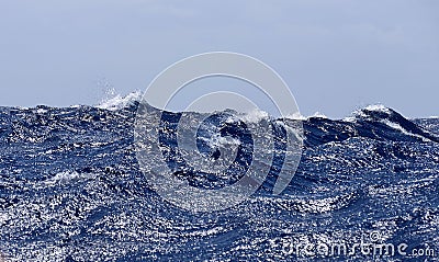 North Atlantic. Fresh wind. Stock Photo