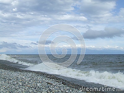 North Baikal Russia Buryatia Autumn Stock Photo