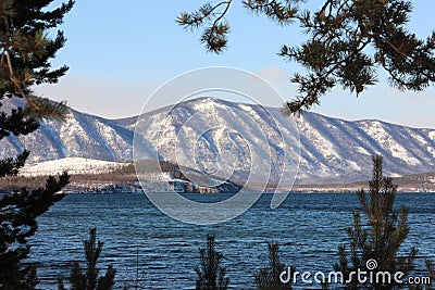 North Baikal Russia Buryatia Winter Stock Photo