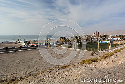The north beach. Arica. Chile Editorial Stock Photo