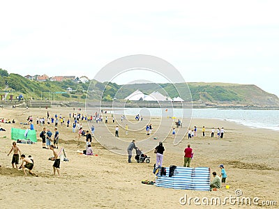 North Beach, Scarborough, Yorkshire. Editorial Stock Photo