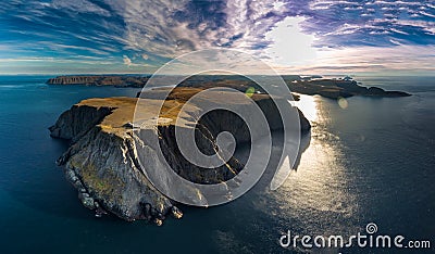 North Cape aerial Stock Photo