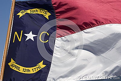 North Carolina Flag Stock Photo