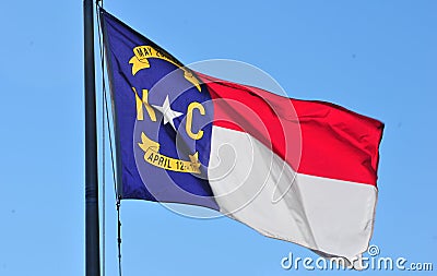 North Carolina Flag Stock Photo