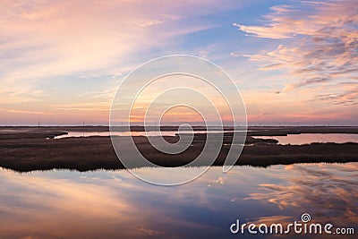 North Carolina Marsh at Bodie Island Stock Photo