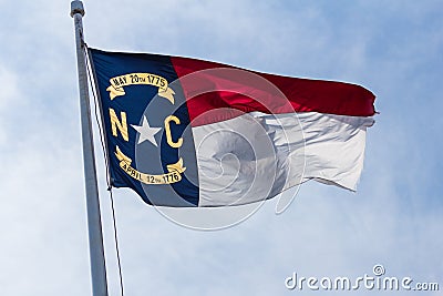 North Carolina State Flag Stock Photo