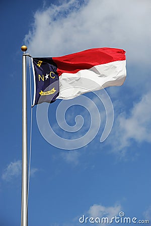 North Carolina State flag Stock Photo
