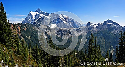 North Cascades grand panorama, Washington Stock Photo