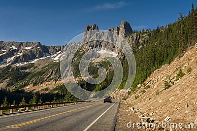 North Cascades Highway Stock Photo