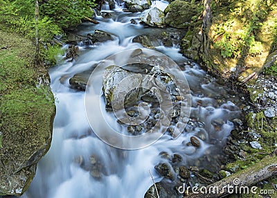 North Cascades Ladder Creek Stock Photo