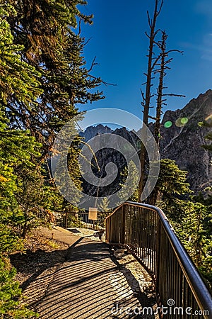 This is North Cascades National Park in Washington. Stock Photo
