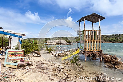 The North Coast of Curacao Stock Photo