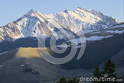 North Face Mount Borah Stock Photo