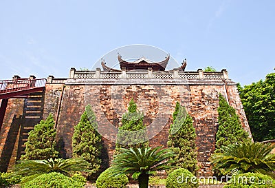 North Gate (1805) of Imperial Citadel in Hanoi, Vietnam Stock Photo