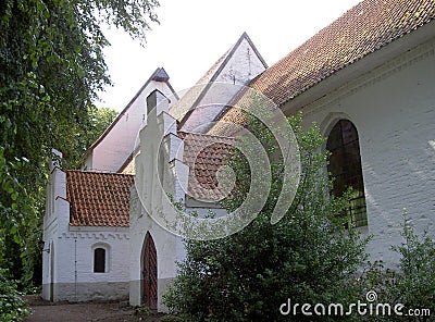 North German Church Stock Photo