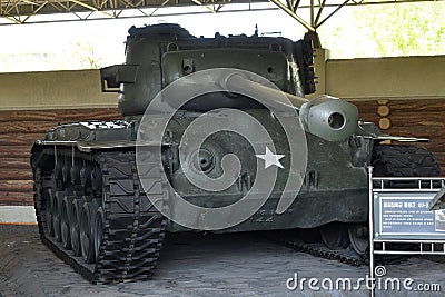 M26 Pershing Tank. North Korea, Pyongyang Editorial Stock Photo