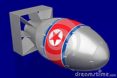 North Korea`s nuclear bomb Stock Photo