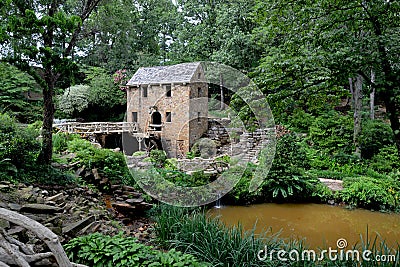 North Little Rock Historic Old Mill Stock Photo