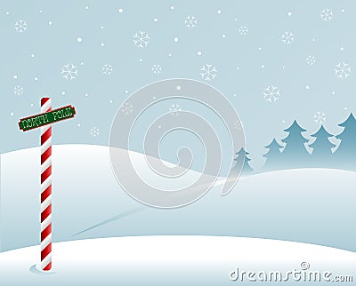 North Pole Vector Illustration