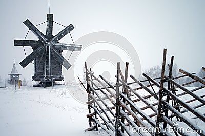 North Russian wooden architecture - open-air museum Kizhi, Karelia Stock Photo