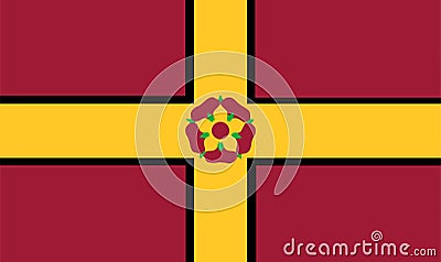 Northamptonshire flag .Northamptonshire County, England. Stock Photo