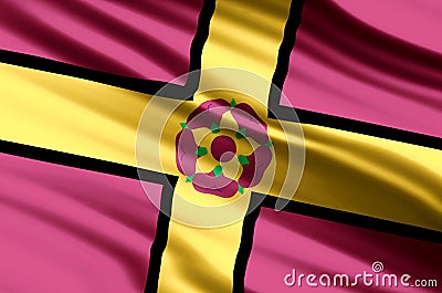 Northamptonshire flag illustration Cartoon Illustration