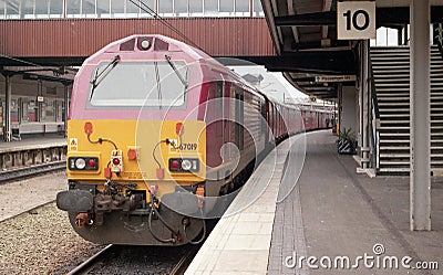 Northbound Mail Train at York england Circa 2001 Editorial Stock Photo