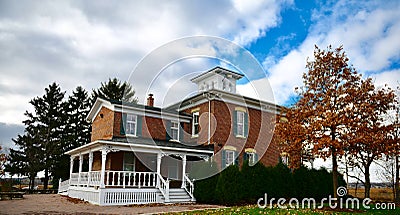 Northeast View of Eli Peck House Editorial Stock Photo