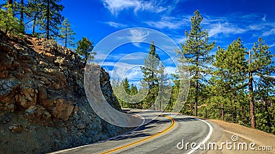 Northern California Curve Stock Photo