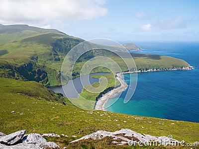 Northern coastline on Achill Island, Ireland Stock Photo