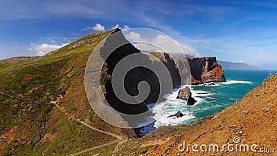 Northern Coastline Ponta de Sao Lourenco, Madeira, Portugal Stock Photo