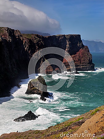 Northern Coastline Ponta de Sao Lourenco, Madeira, Portugal Stock Photo