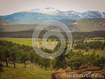 Northern Colorado Estes Park Colorado Rocky Mountain National Park Stock Photo