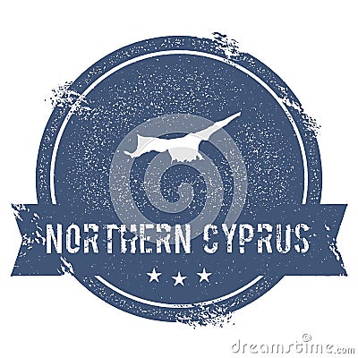 Northern Cyprus mark. Vector Illustration