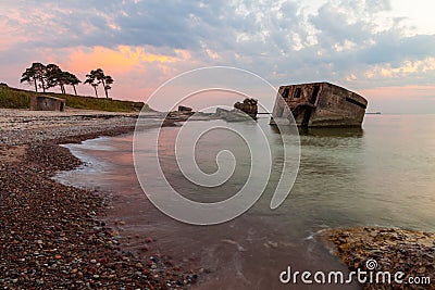 Northern forts after sunset Stock Photo