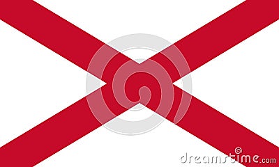 Northern Ireland Flag. Saint Patrick`s Saltire 3D illustration Stock Photo