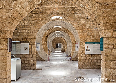 The Northern Lebanon & Akkar Museum, Citadel of Raymond de Saint-Gilles, Tripoli, Lebanon Editorial Stock Photo