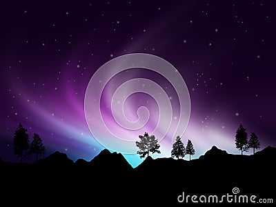 Northern lights Stock Photo