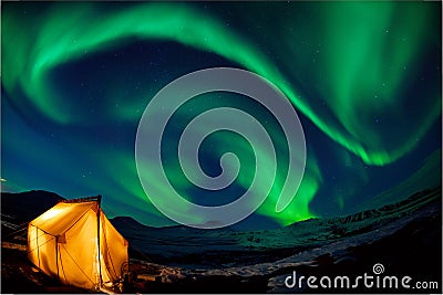 Northern lights Stock Photo