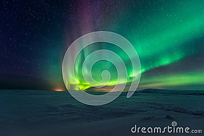 Northern Lights Aurora Borealis Stock Photo