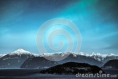 Northern Lights Aurora Borealis Stock Photo