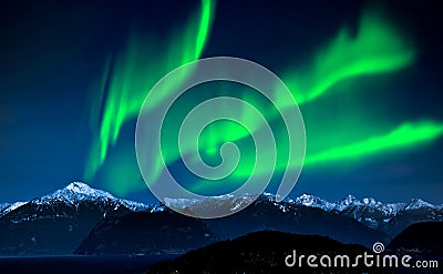 Northern Lights aurora borealis Stock Photo