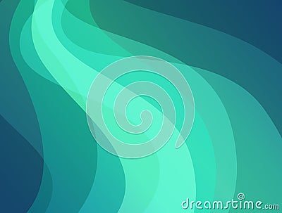 Northern Lights - Vector Background Vector Illustration