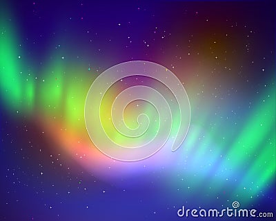 Northern lights Vector Illustration