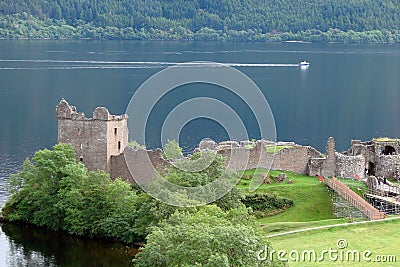 Northern part of Scotland. Natural landscapes of numerous lakes, forests and Scottish mountains. Stock Photo