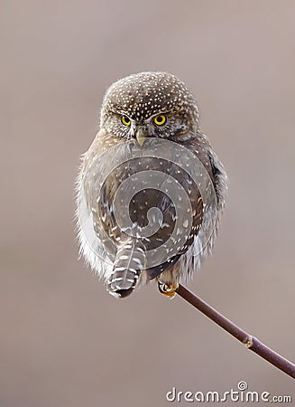 Northern Pygmy Owl - Glaucidium gnoma Stock Photo