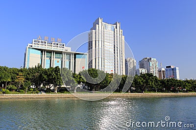 Northern shore of yuandang lake Editorial Stock Photo