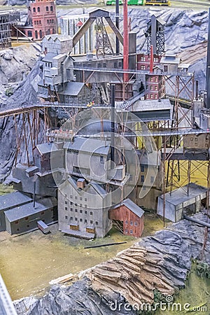 Northlandz is a model railroad layout and museum Editorial Stock Photo