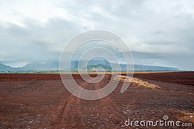 Northshore oahu hawaii landscapes and farm land Stock Photo