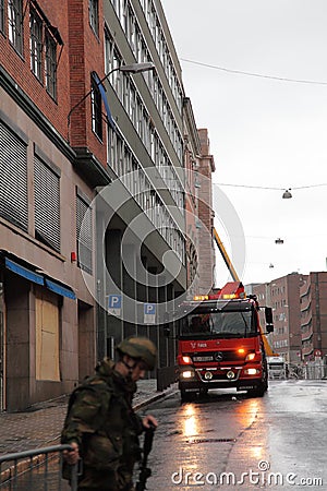 Norway after attacks Editorial Stock Photo